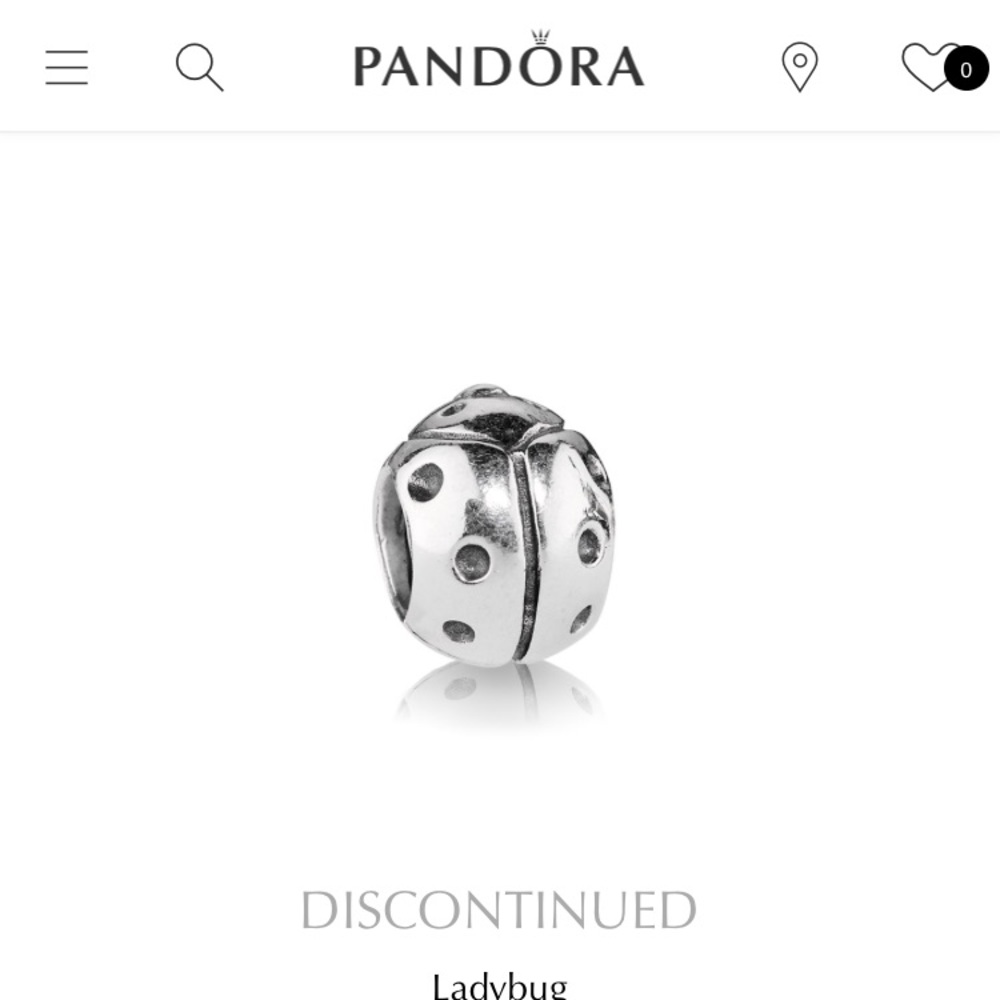 Pandora "ladybug "charm